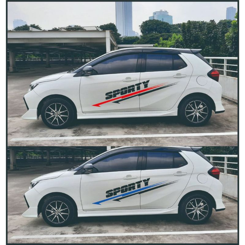 Sticker mobil ayla-agya Brio dll sticker list terlaris mobil ayla-agya sporty keren stiker mobil ayl