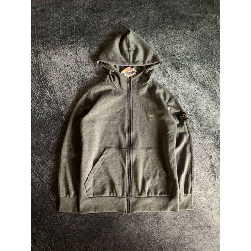 zip hoodie national geographic patch