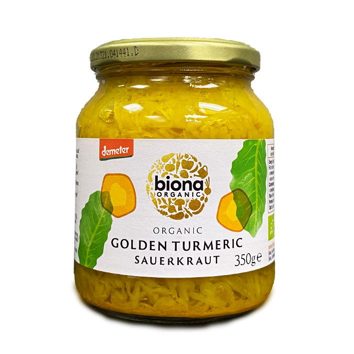 

Biona Organic Sauerkraut Golden Turmeric Demeter 350 Gr