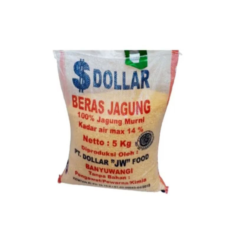 

Beras Jagung Dollar Kemasan 5kg