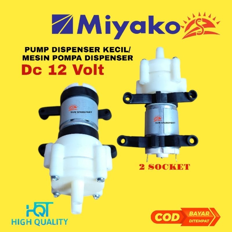Mesin dispenser kecil 12 volt / pump dispenser kecil Miyako