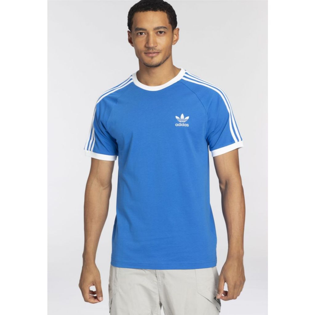 adidas tshirt lenia ringer tee 3foil-kaos pria dewasa casual premium