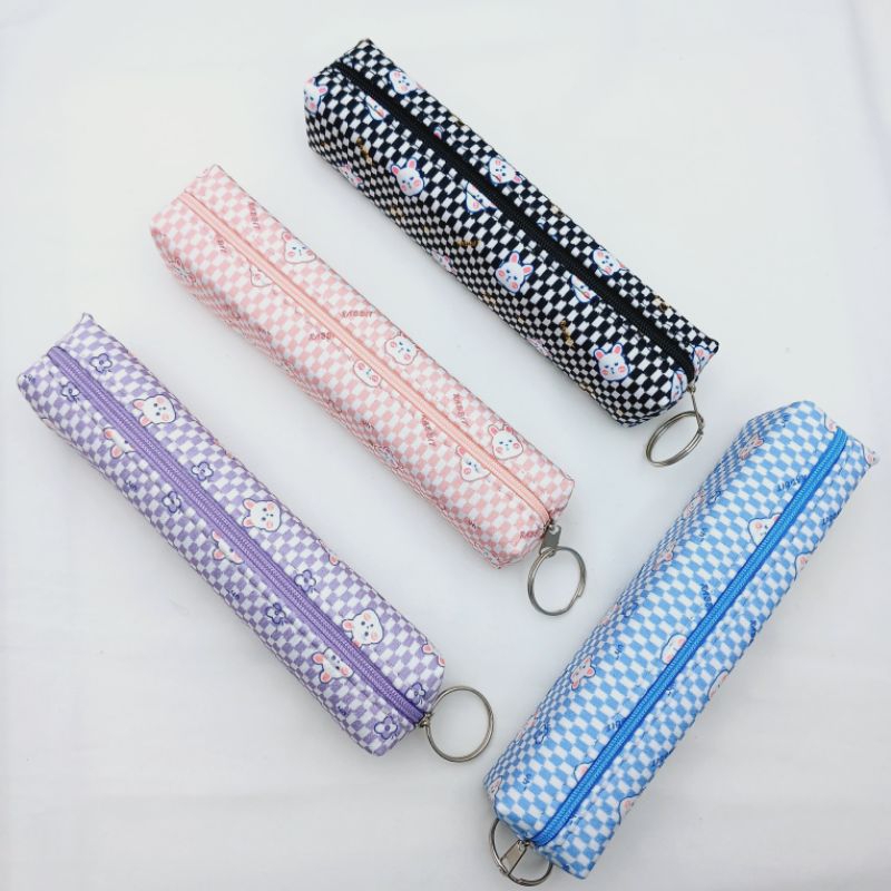 

Tempat Pensil Motif Cute Rabbit - Kotak Pensil Motif Kelinci