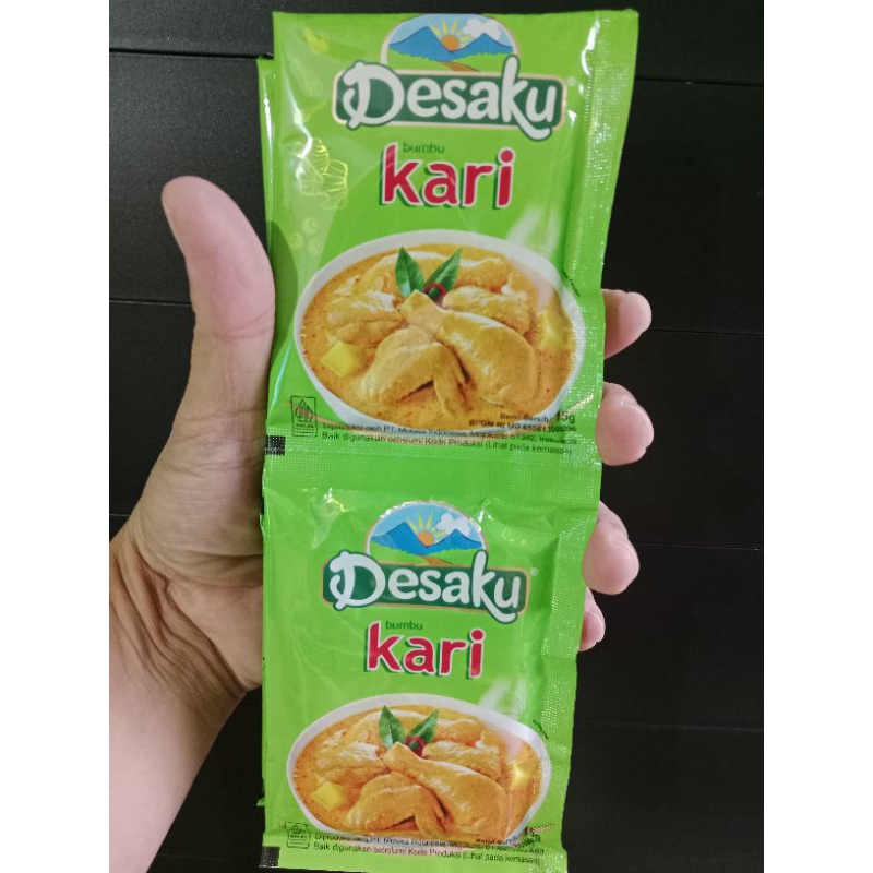 

Bumbu Kari Desaku Kemasan 1 Renceng isi 10 Sachet
