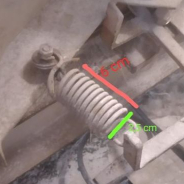 Per Spring Tarik Baja  Kawat 4 mm OD 25 mm LB 60 mm