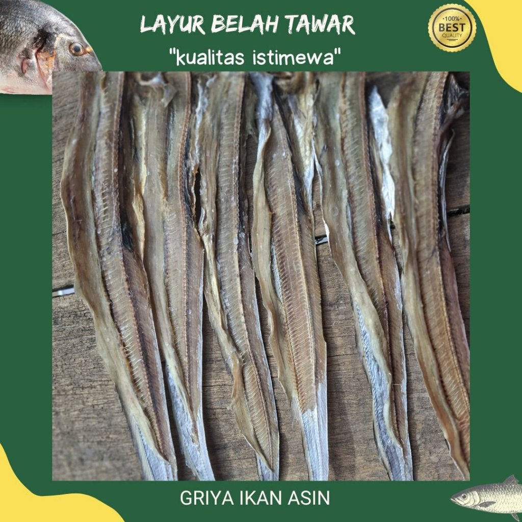 

Layur belah tawar garing / layur belek garing sringg termurah enak