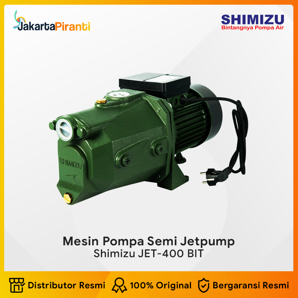 Mesin Pompa Air Semijet Shimizu JET-400 BIT - Pompa Semi Jet Pump Shimizu 400 Watt