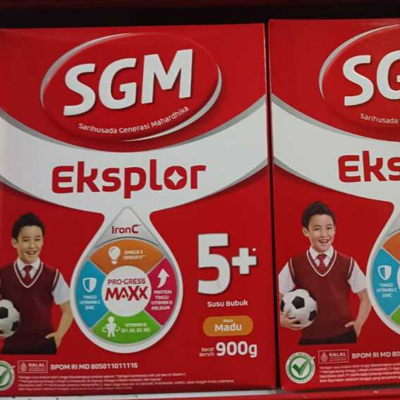 

SGM Eksplor 5+ 900gr Susu SGM dengan IronC Susu Bubuk Rasa Cokelat dan Madu