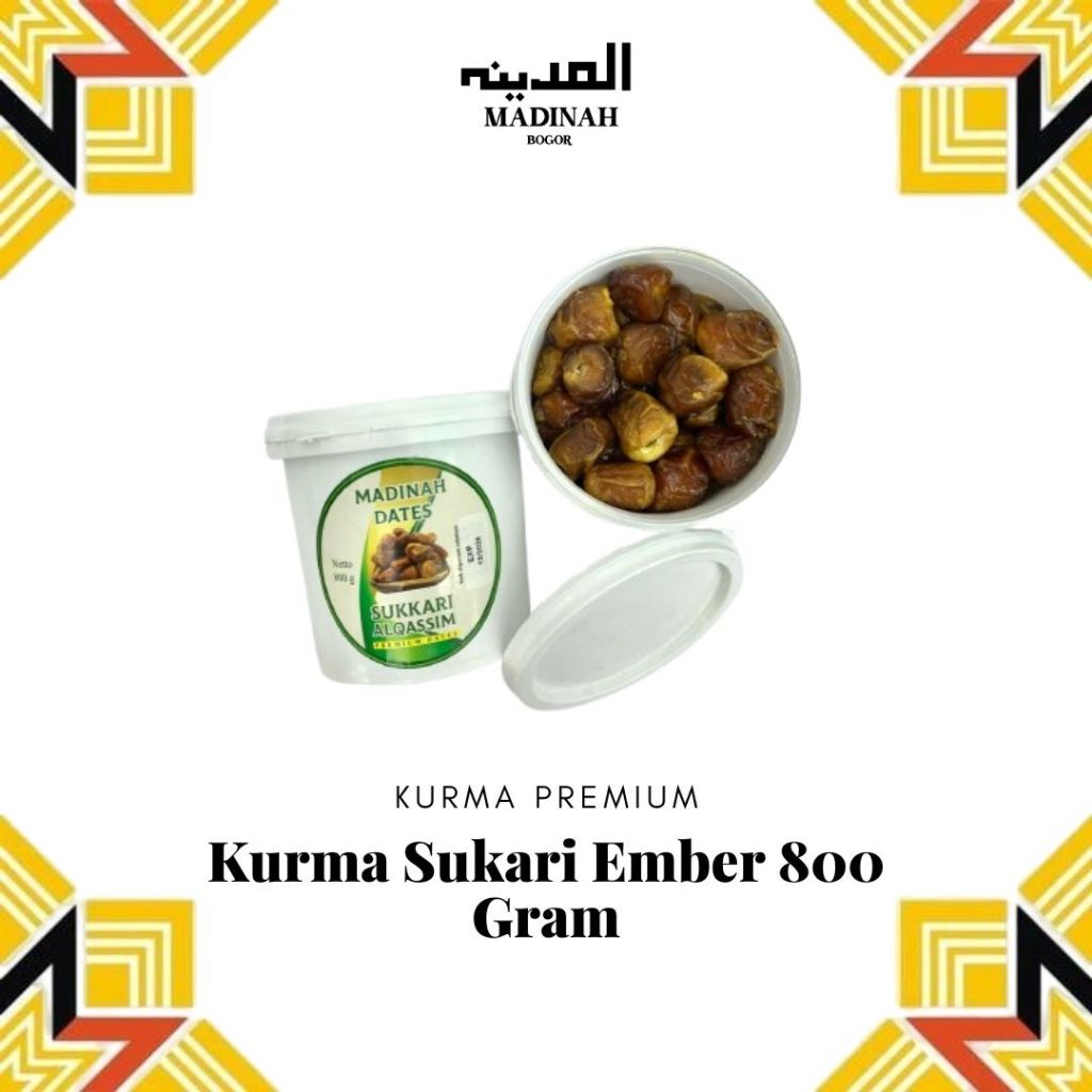 

Kurma Sukari Madinah Ember Asli 800 Gram – Kualitas Super Premium, Ember Segel