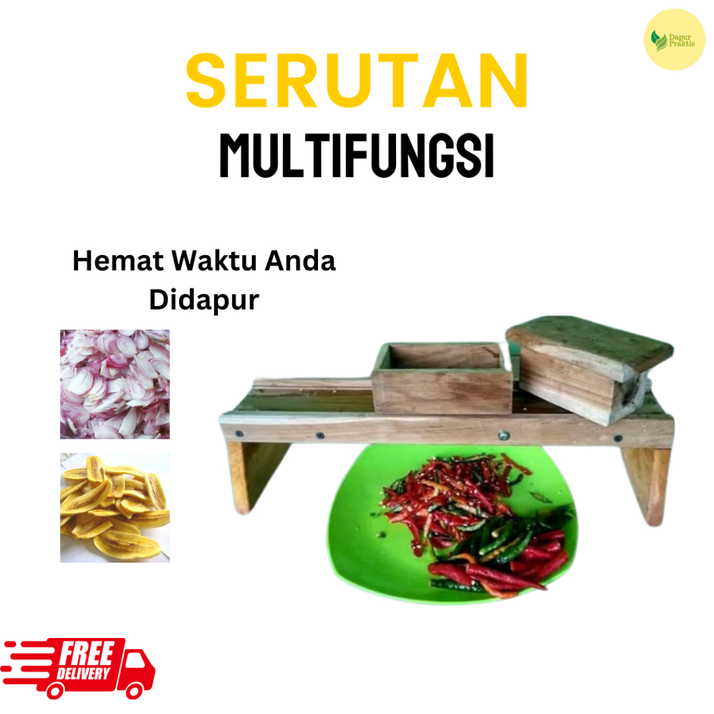 ALAT PENGIRIS  SERBAGUNA SERUTAN BAWANG MERAH/PEMOTONG/PERAJANG BAWANG KERIPIK SERUTAN SERBAGUNA DAR