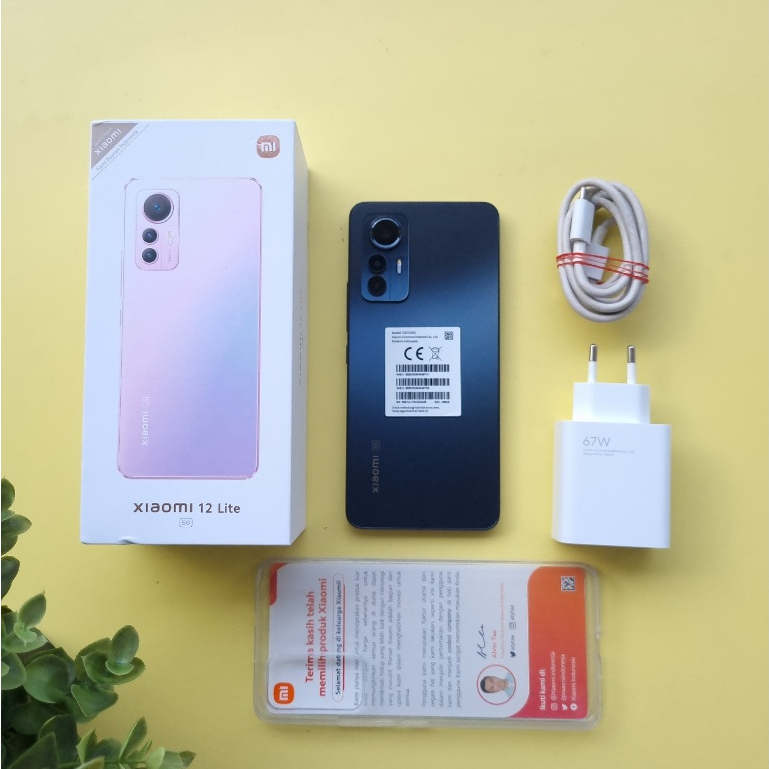 Xiaomi 12 Lite 5G 8/256gb Fullset garansi resmi second Hp android bekas
