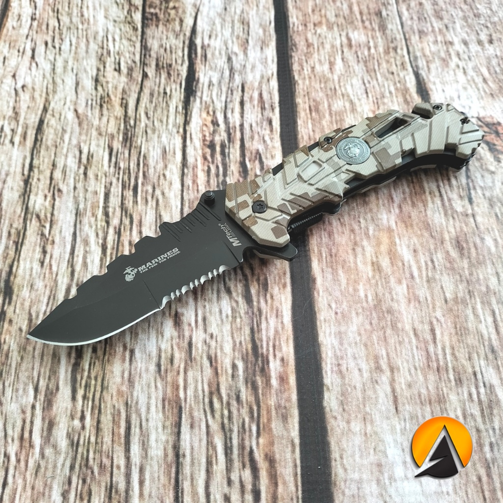 Pisau saku lipat traveling mtech usmc P1021