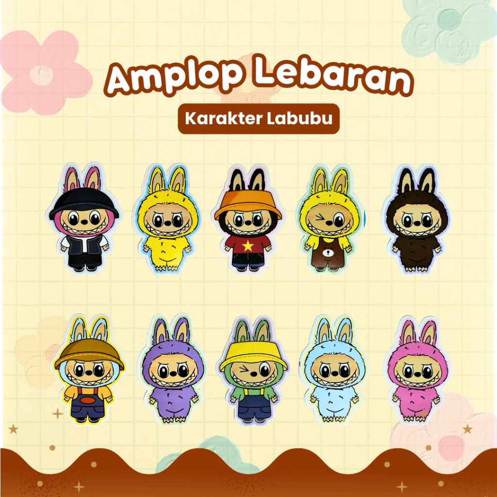 

Amplop Lebaran Karakter 3D LabubuJACC