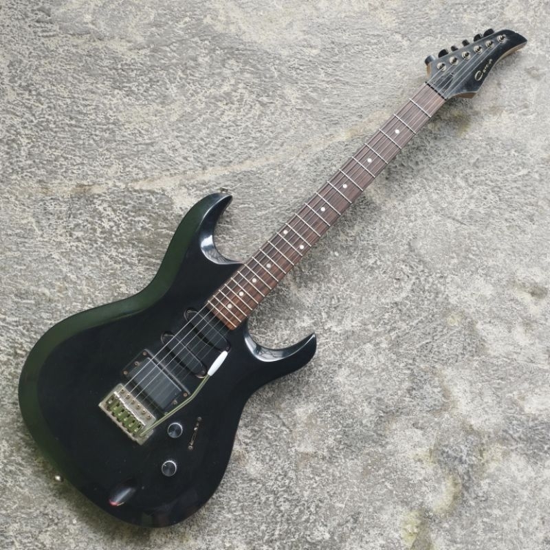 GITAR LISTRIK ORIGINAL CARAYA HSS BLACK SECOND