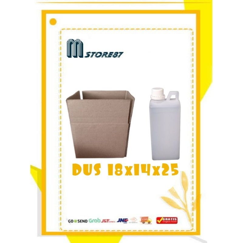 

Dus jerigen 1 liter isi 2 (18x14x25
