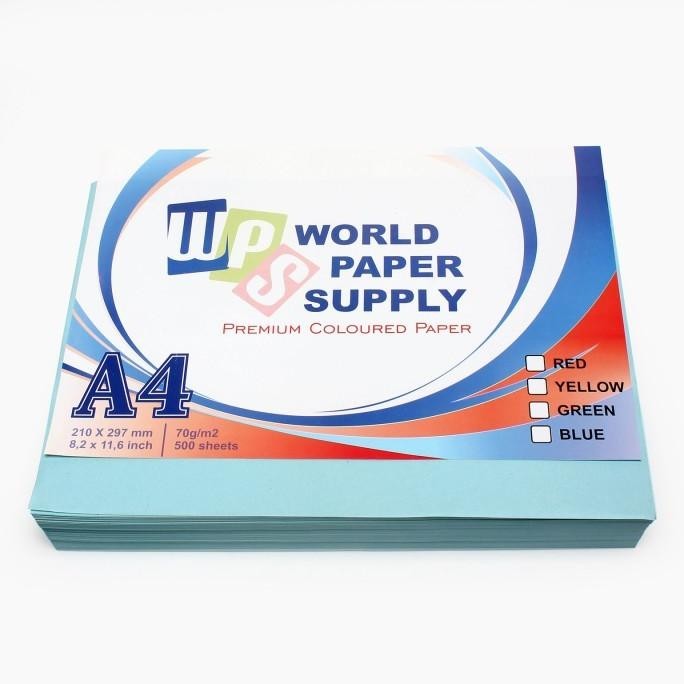 

Kertas Warna A4 70gr WPS 500 Lembar Biru