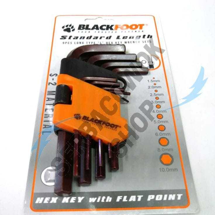 Blackfoot Kunci L Pendek 9 Pcs - Termurah