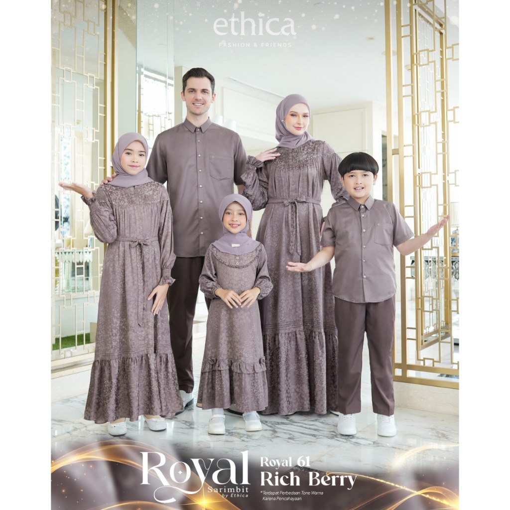 SARIMBIT ETHICA KAGUMI 345/KAGUMI KIDS 187 & KOKO KAHFI 373/KOKO KAHFI KIDS 271 ROYAL 61 RICH BERRY 