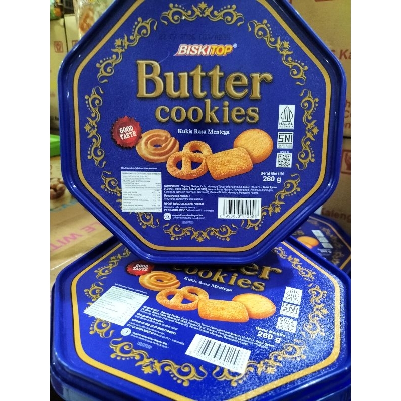 

Biskitop Butter cookies toples murahh