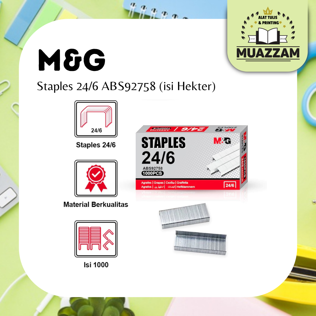 

M&G Staples 24/6 ABS92758 Isi hekter