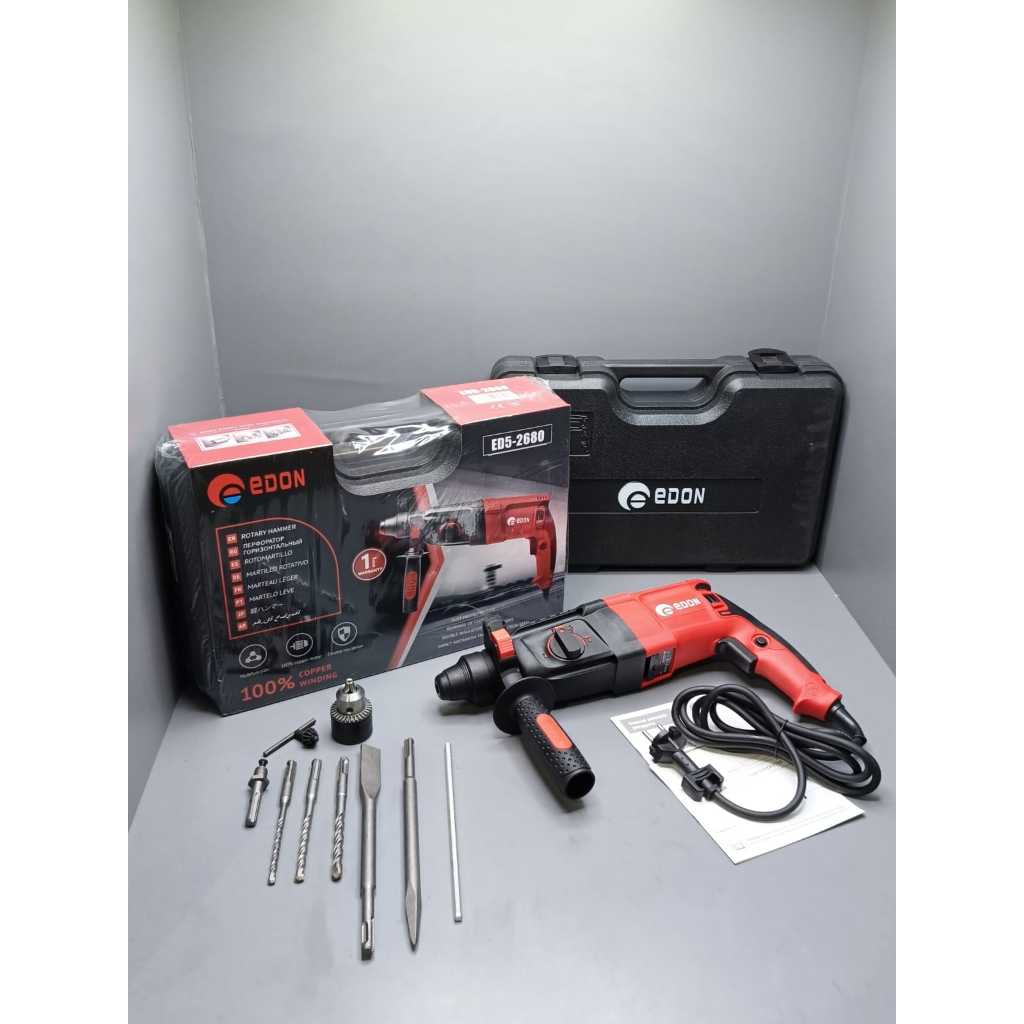 EDON Mesin Bobok Tembok Beton Edon Mesin Bor Rotary Hammer Hummer Edon ED5-2680