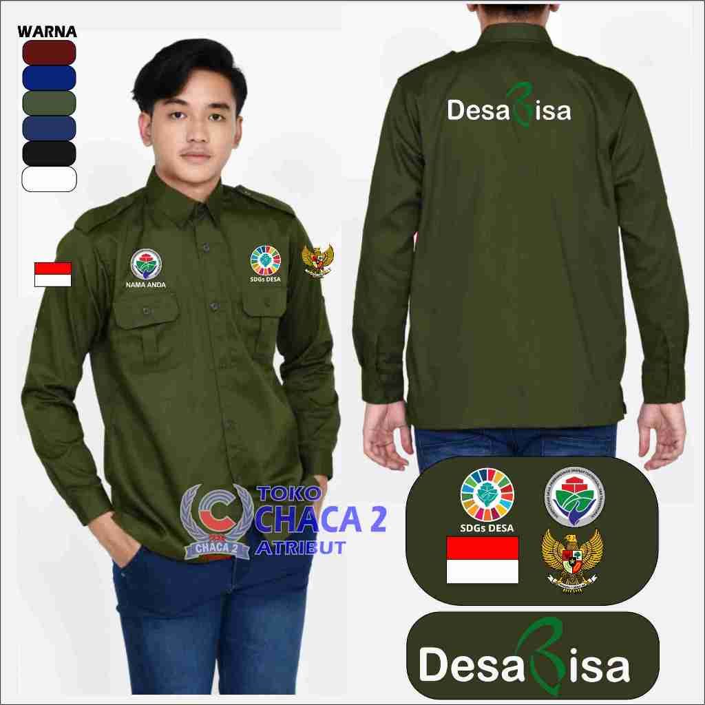 kemeja kemendes / kemeja sdgd desa /kemeja desa bisa / seragam kemendes / kemeja sdgs desa / kemeja 