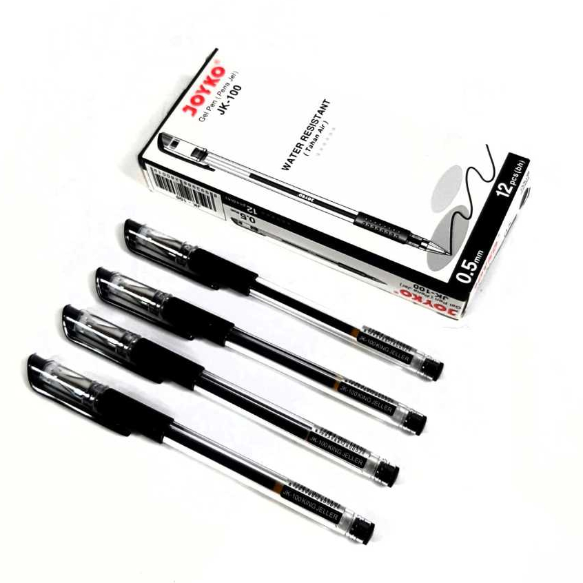 

Harga Grosir ( 1kotak/12pcs ) Pulpen Gel Pen JOYKO JK-100