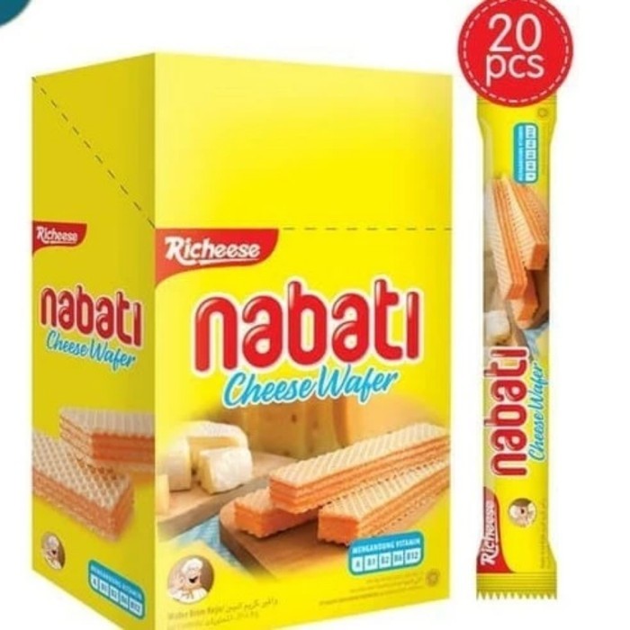 

Nabati wafer 500K 1 Pack isi 20 pcs Coklat & Keju