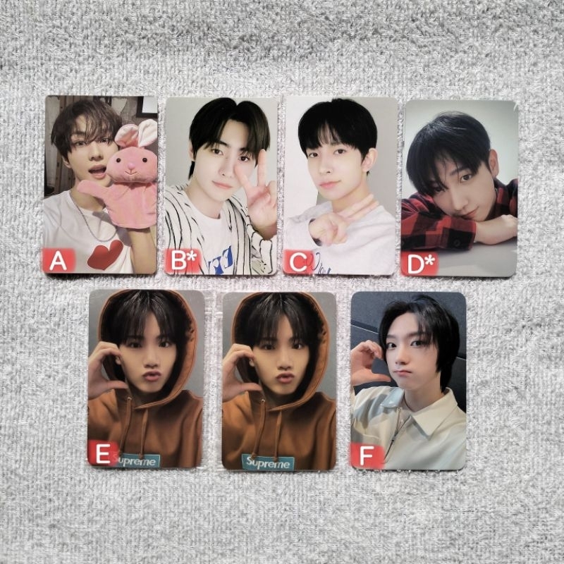 Photocard pc official enhypen boynextdoor treasure jungwon sunghoon heeseung jaehyun sungho junkyu r