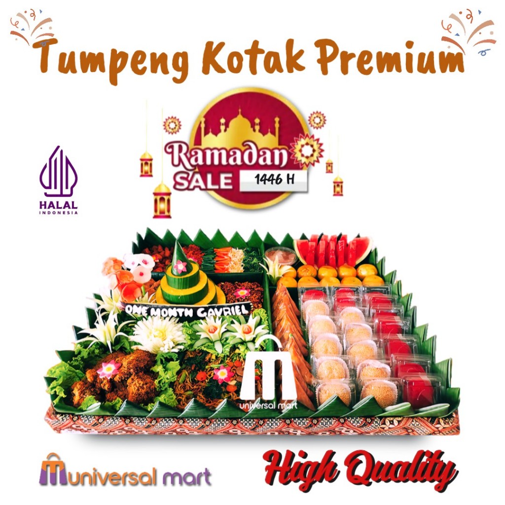 TUMPENG NASI KUNING PREMIUM PAKET LENGKAP PORSI BERVARIASI