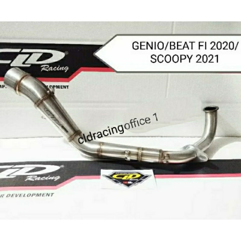 Header / Leheran Knalpot CLD Racing for Genio,Beat Deluxe,Scoopy 2021 Inlet 50mm Leheran Samping dan