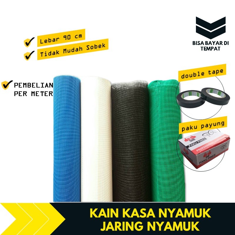 Kain Jaring Kawat Nyamuk Untuk Ventilasi Jendela Lubang Angin Meteran