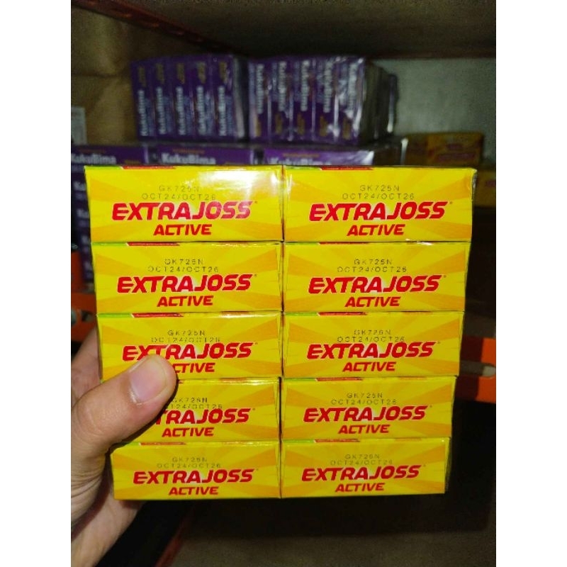 

extrajoss active 10 ktk x 6 sachet royal jelly extra joss minuman penyegar suplemen kesehatan