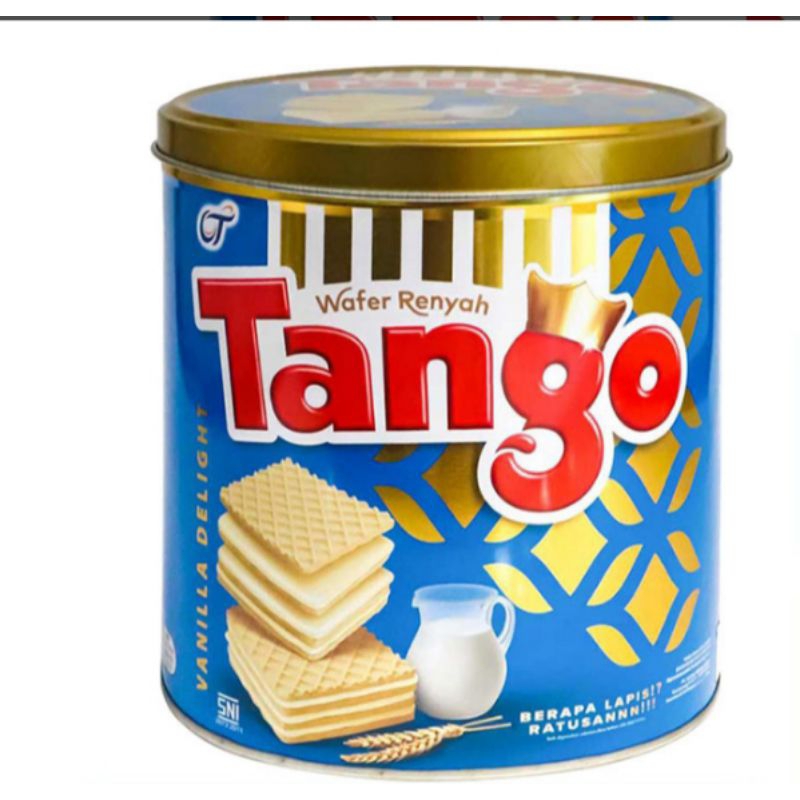 

1 dus wafer Tango wafer kaleng coklat vanilla 240 gram