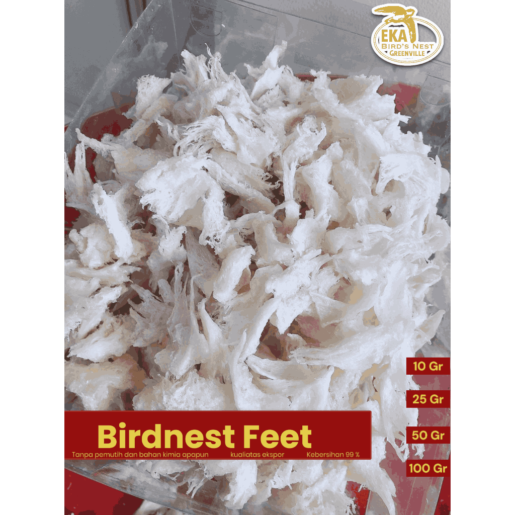 sarang burung walet / feet ( kaki ) / 100% ASLI sarang burung walet