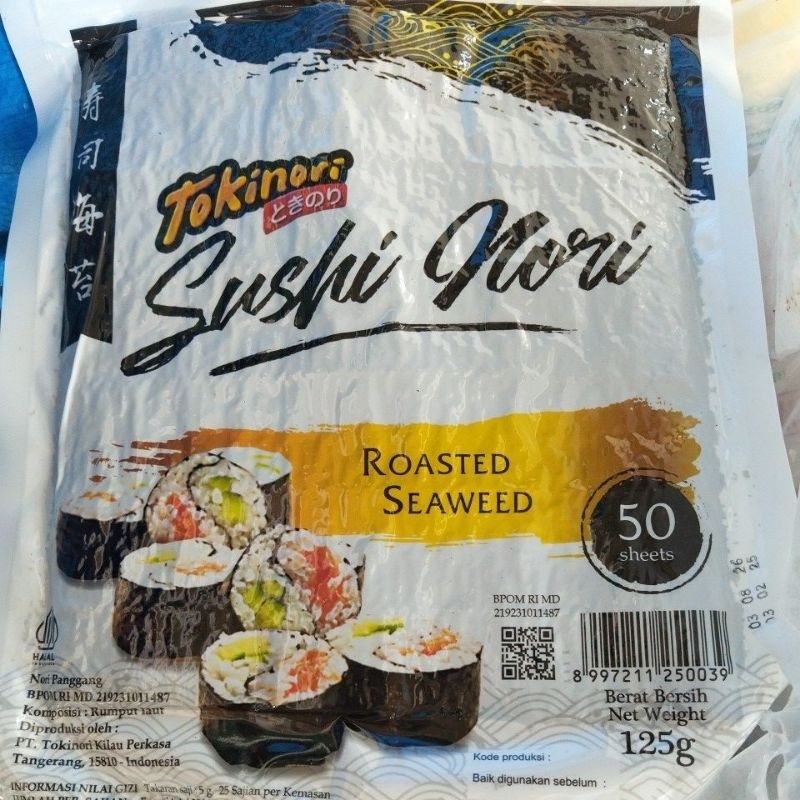 

Tokinori/ sushi nori 125g 50 sheets