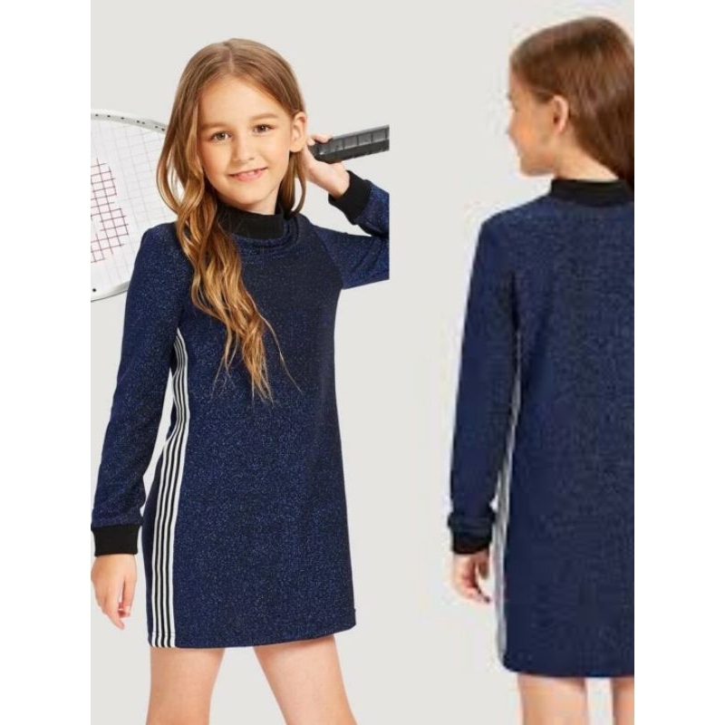 Shein glitter dress anak