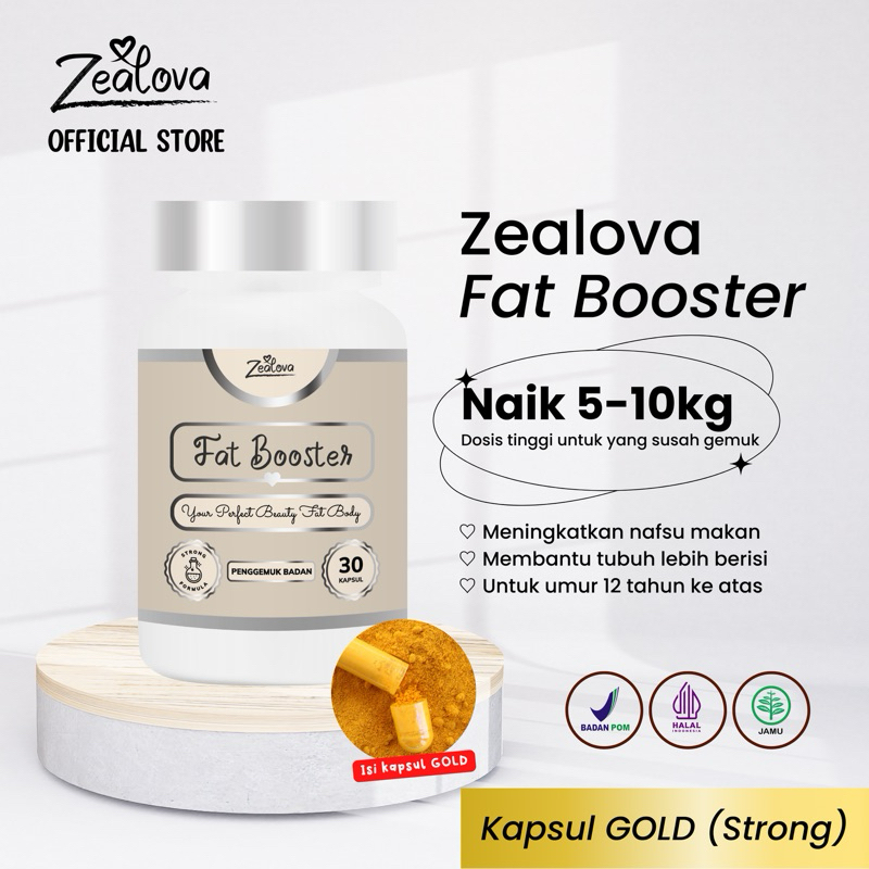 [SHOPEE PUSAT] ZEALOVA FAT BOOSTER GOLD | DOSIS STRONG