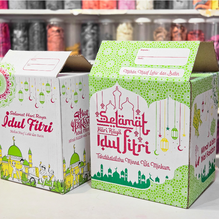 

[ Satuan ] Dus Box Parcel Lebaran Idul Fitri / Kardus Hampers Hari Raya Ramadhan Kardus Motif Tebal