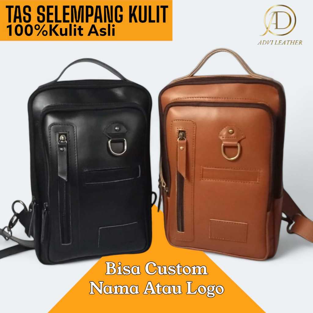 TAS KULIT PRIA SELEMPANG DADABAHU ORIGINAL HANBAG COSTUM TULIS NAMA TAS TANGAN ASLI 100%KULIT CLUTCH
