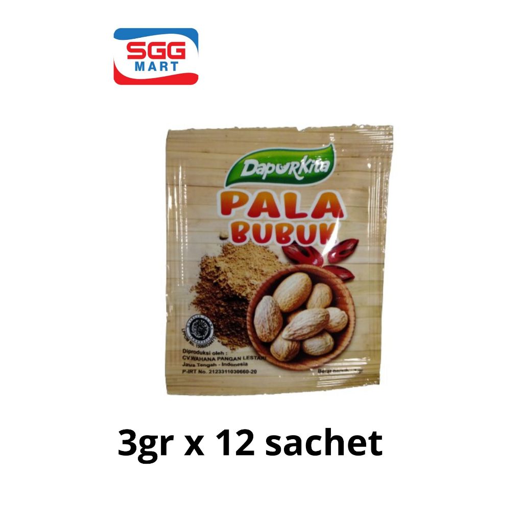 

Dapur Kita Pala Bubuk 3gr x 12 sachet [1 renteng]