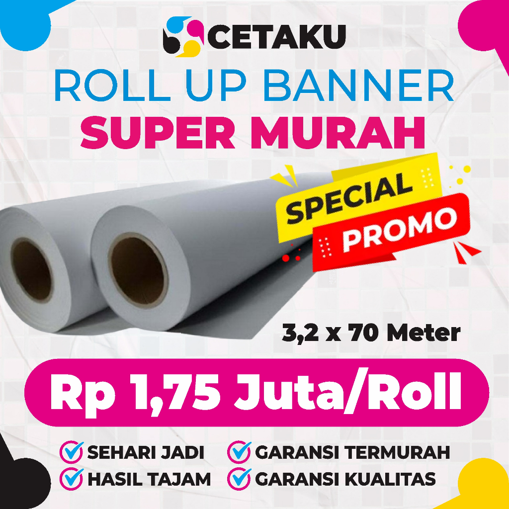 BAHAN Roll Spanduk Murah /BAHAN Roll Banner Murah /BAHAN Roll Baliho Murah /BAHAN Roll Spanduk Termu