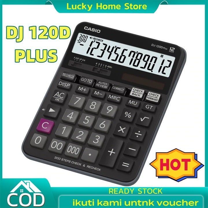 

Kalkulator Casio MJ 120D PLUS CHECK CORRECT Kalkulator Meja Check Correct 100% asli