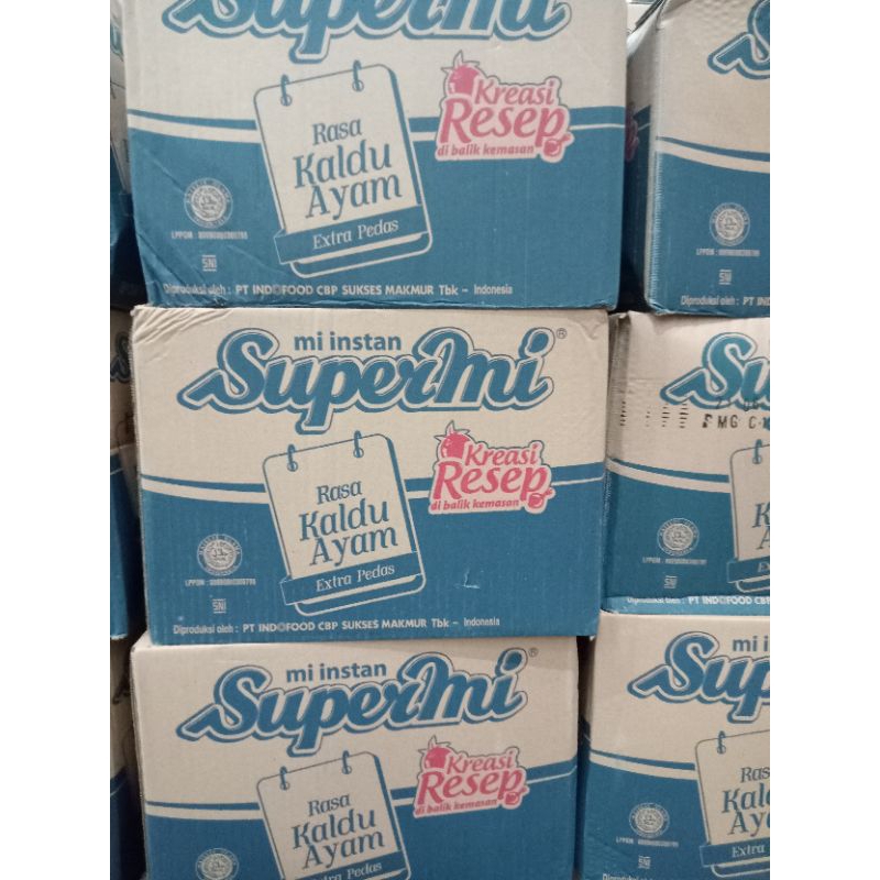 

(1 karton isi 40 bungkus) Supermi rasa kaldu ayam