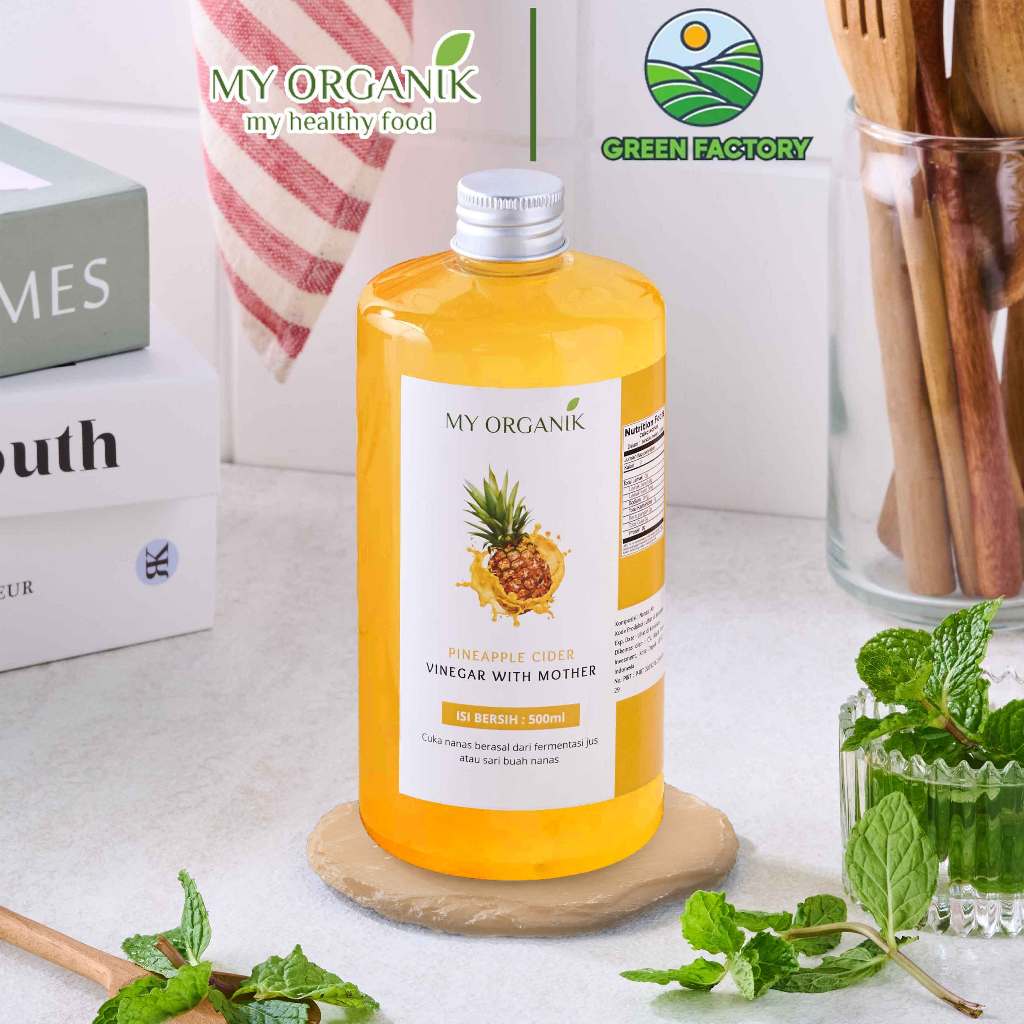 

My Organik Cuka Pineapple Cider Vinegar Untuk Kesehatan Murni Cuka Nanas 500ml Original