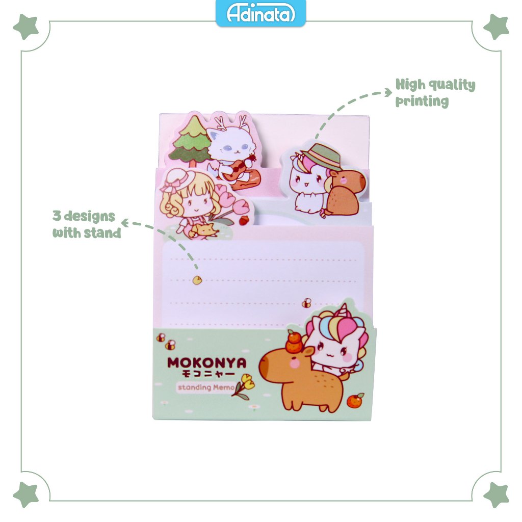 

Mokonya Standing Memo 2550-4619 memo lucu / notes / stand memo