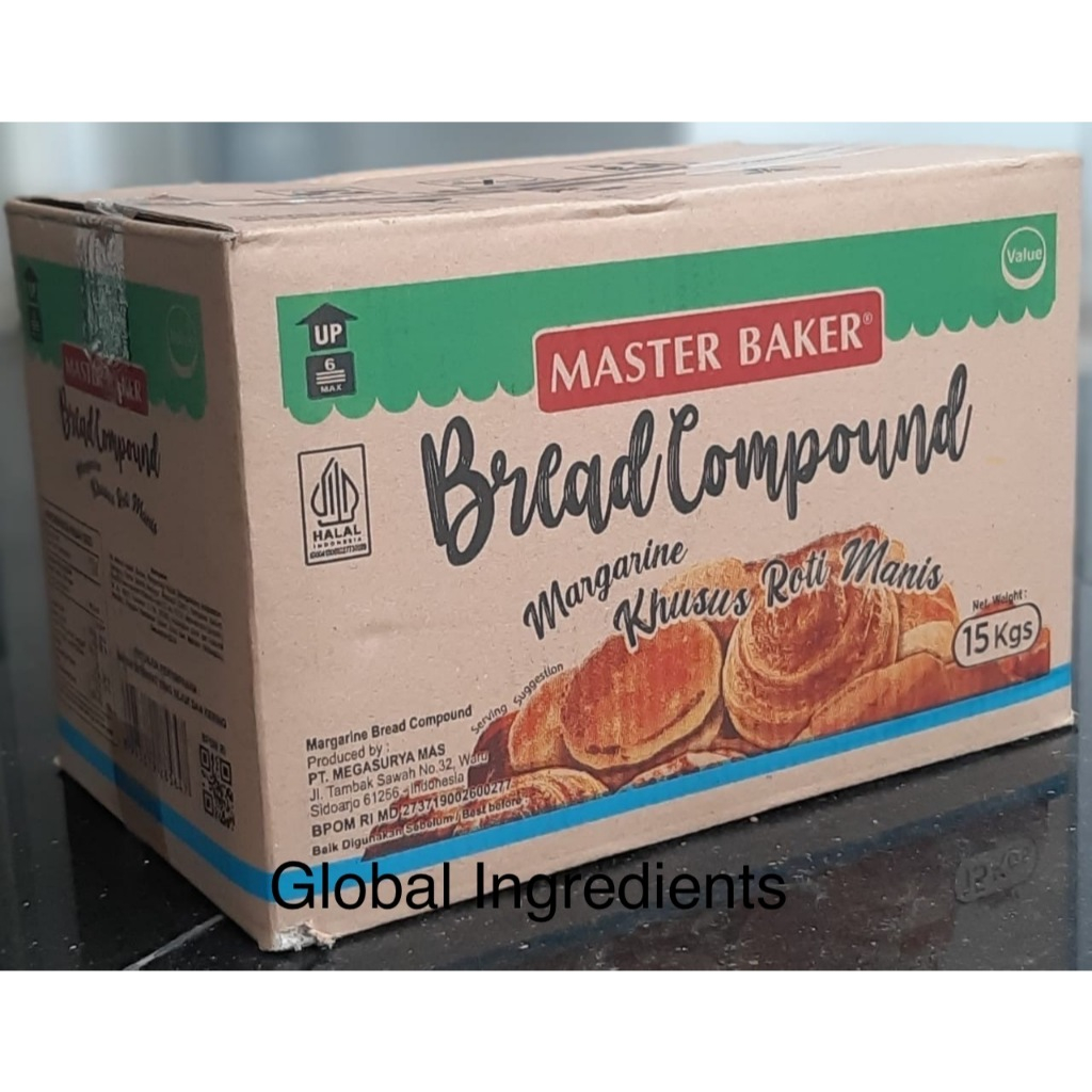 

Master Baker Bread Compound Mentega Kuning ORI 15 KG