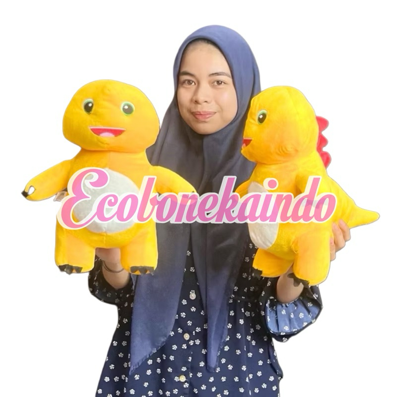 Boneka nailong dino kuning miniso boneka nailong susu naga fierce doll dekstop boneka nailong viral 