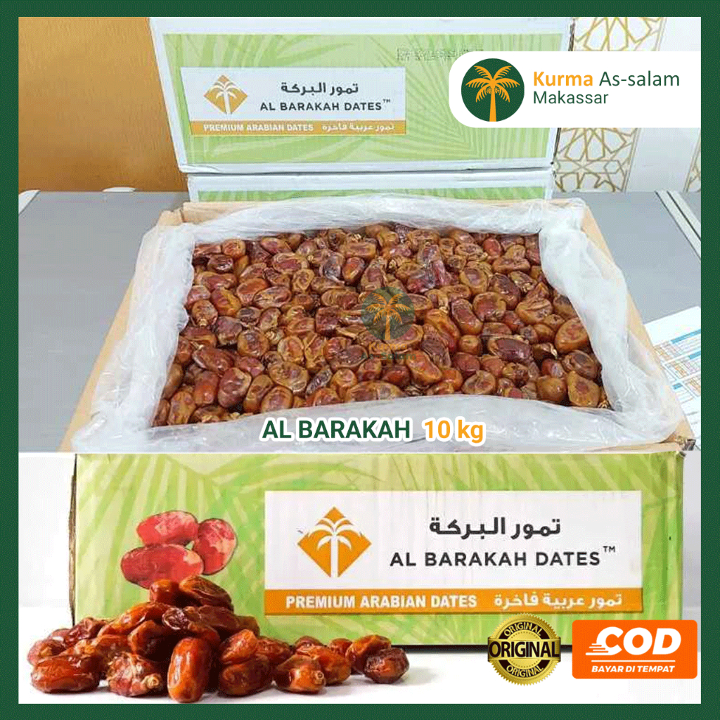 

Khalas Al Barakah I Al Barokah I Al Baraqah I Al Baroqah Kemasan 10 Kg