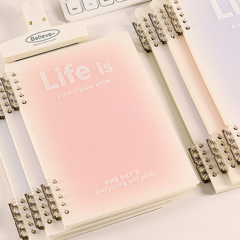 Eeghrerr 60PCS Binder A5 Notebook Aesthetic Besar Buku Binder A5 Jurnal Buku Catatan Lucu Sampul Buk